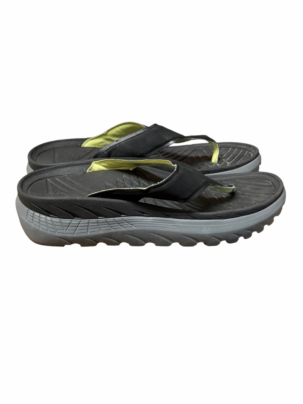 Vionic Sandals Women’s 11 Restore Flip Flops Vacation Comfort Simmer Black Gray